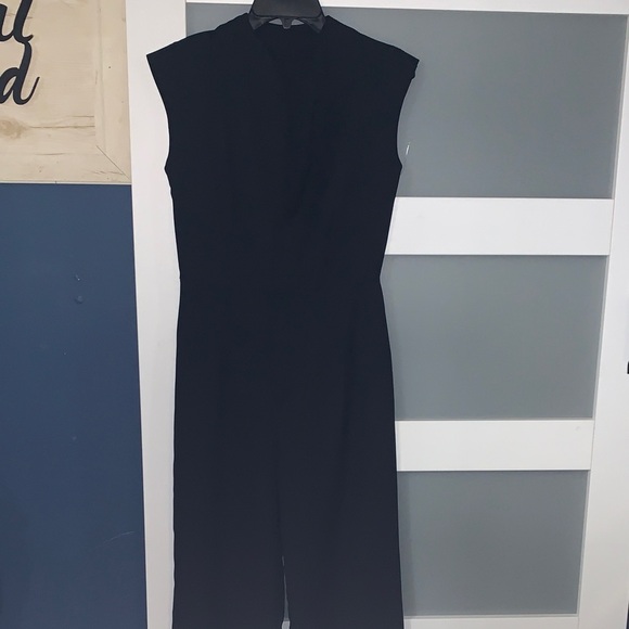 Source Unknown Pants - Source Unknown Black Sleeveless Jumpsuit